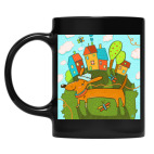 Кружка цветная UV-DTF