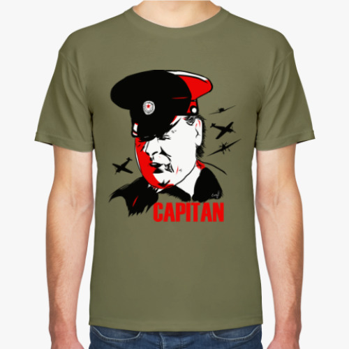 Футболка с принтом Капитан
