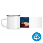 Кружка металлическая белая (круговая запечатка)