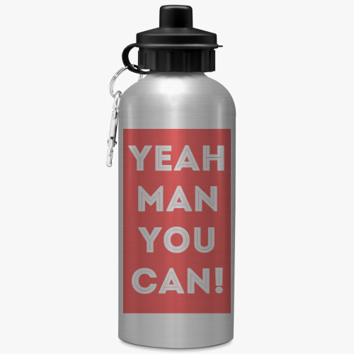 Спортивная бутылка/фляжка 'Да, вы можете!'