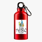 Металлическая бутылка 400 мл UV-DTF