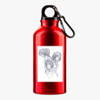 Металлическая бутылка 400 мл UV-DTF