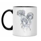 Кружка двухцветная