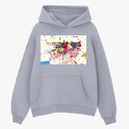 Толстовка худи оверсайз