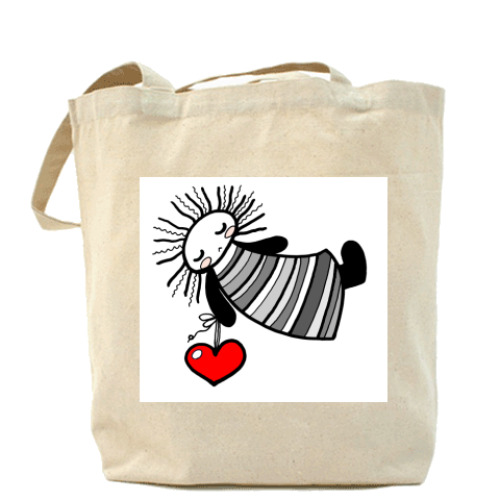 Сумка шоппер с принтом Спящий Ангел