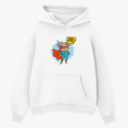 Толстовка худи оверсайз