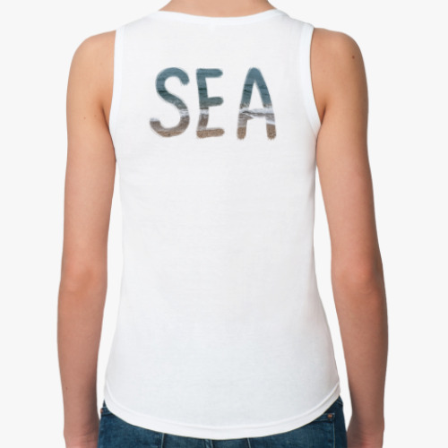 Женская майка с принтом SEA