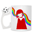 Кружка с футбольным мячиком