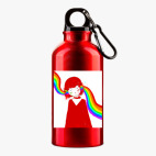 Металлическая бутылка 400 мл UV-DTF