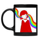 Кружка цветная UV-DTF