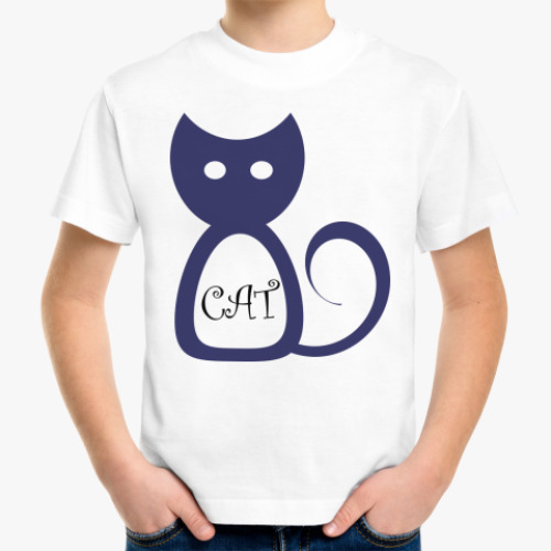 Детская футболка Кошка