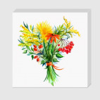 Осенний букет. Акварель