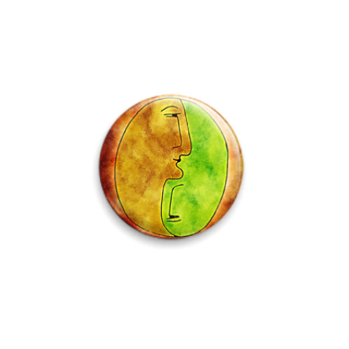 Значок 25мм с принтом zna4ok