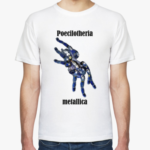 Футболка с принтом Poecilotheria metallica
