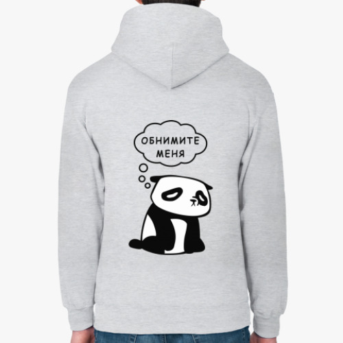 Толстовка худи с принтом Панда