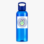 Прозрачная спортивная бутылка