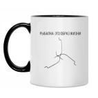 Кружка двухцветная