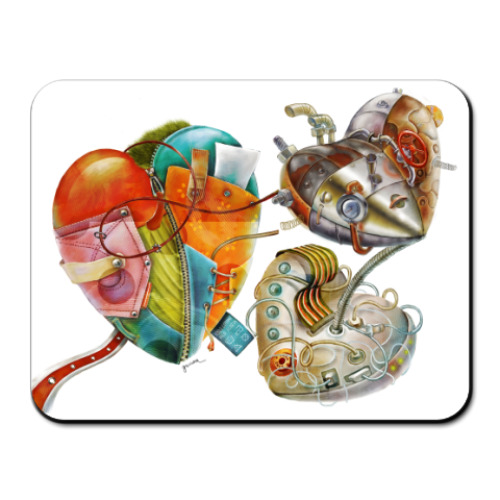 Коврик для мыши  СЕРДЦА