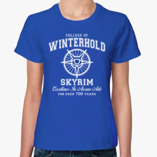 Женская футболка Skyrim . College of Winterhold