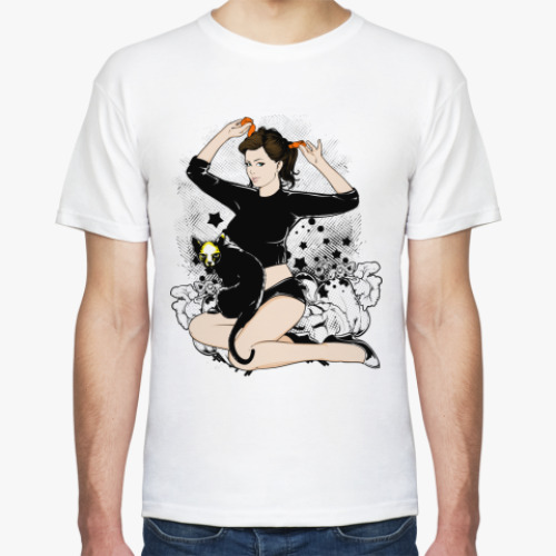 Футболка с принтом Pin-up Halloween