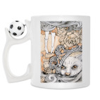 Кружка с футбольным мячиком
