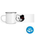 Кружка металлическая белая (круговая запечатка)