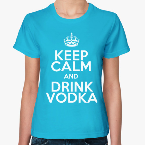 Женская футболка DRINK VODKA