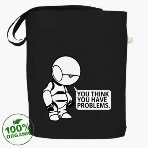 Сумка шоппер с принтом  'Марвин'