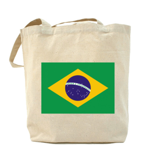 Сумка шоппер с принтом  Бразилия