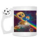 Кружка с футбольным мячиком