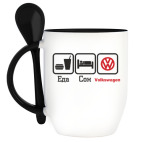 Кружка с ложкой