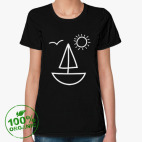 Женская футболка органик