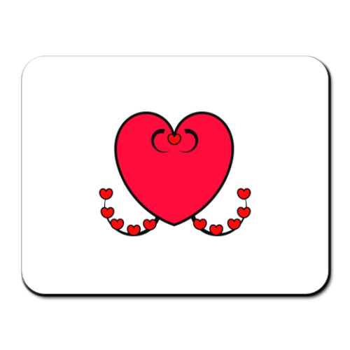 Коврик для мыши с принтом Сердце