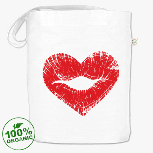 Сумка шоппер с принтом сердце