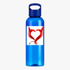 Прозрачная спортивная бутылка