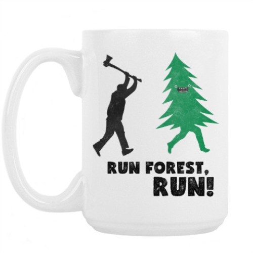 Кружка Run forest run! New Year