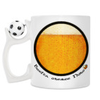 Кружка с футбольным мячиком