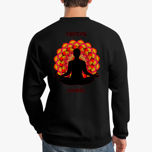 Свитшот с принтом Тантра изнутри и снаружи