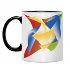 Кружка двухцветная