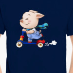 Хрюндель на самокате