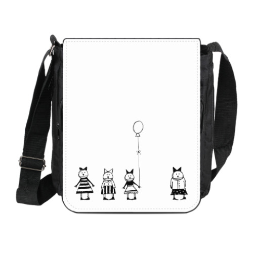 Сумка на плечо (мини-планшет) с принтом Funny Girls