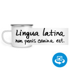 Кружка металлическая белая (круговая запечатка)