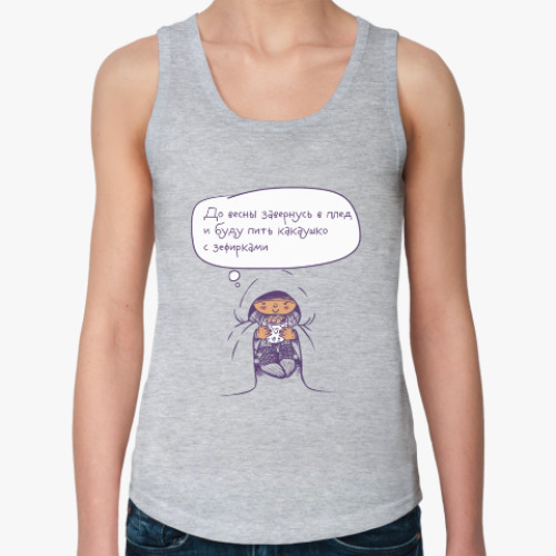 Женская майка с принтом какаушко