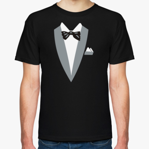 Футболка с принтом Смокинг