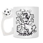 Кружка с футбольным мячиком