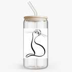 Банка с бамбуковой крышкой