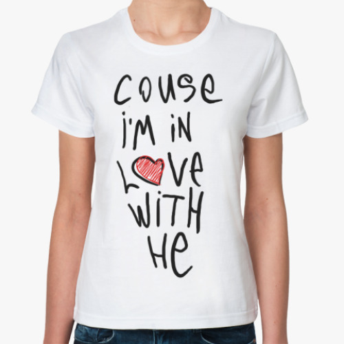 Классическая футболка с принтом Attach