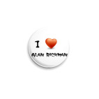 Значок 25 мм  'Люблю Рикмана'