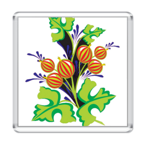 Магнит с принтом Магнит акриловый 6,5 x 6,5 см