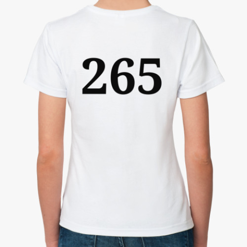 Классическая футболка с принтом 265